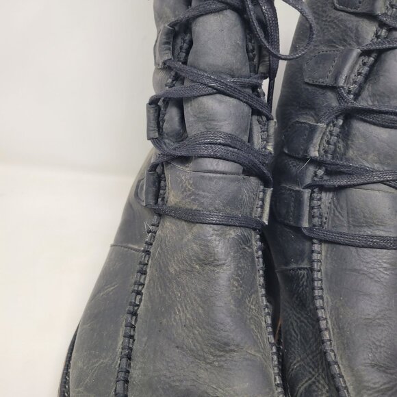 Sorel Mad Boot Mens Size 15 Hi Top Lace Up Gray/Black Leather Combat Charcoal main image 9